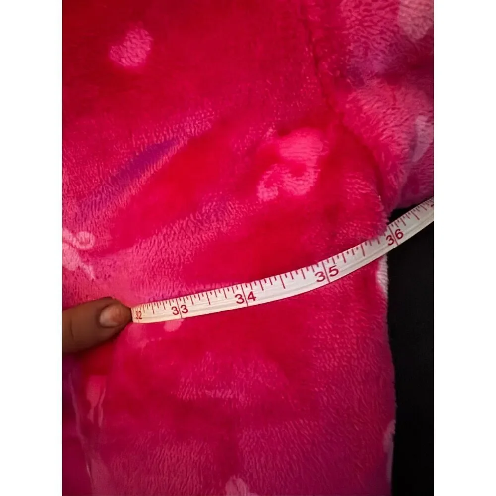 Rare Barbie hot pink oodie pullover Hooded sweatshirt wearable blanket snuggie